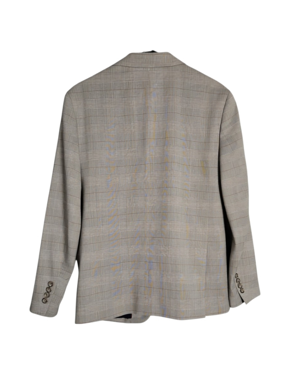 Bonobos Jetsetter Tan Glen Plaid Suit Italian Wool Blend Jacket 40S Pants 32x28 - Picture 4 of 16
